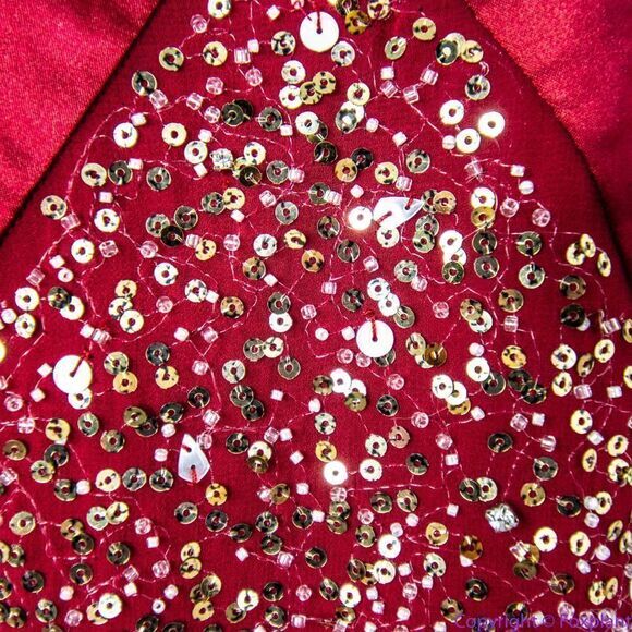 NEW Altar'd State red sequin maxi‎ formal dress, size S - Picture 14 of 15